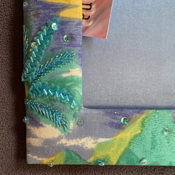 Photo Frame by Christiana Beaded Silk Brand New - Picture 10 of 12